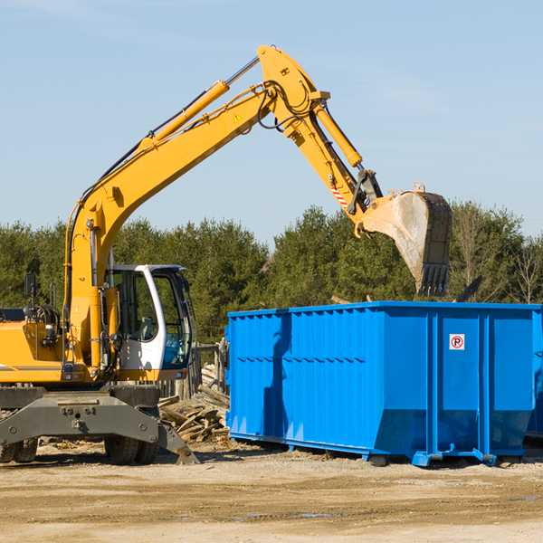 what size residential dumpster rentals are available in Hoskins